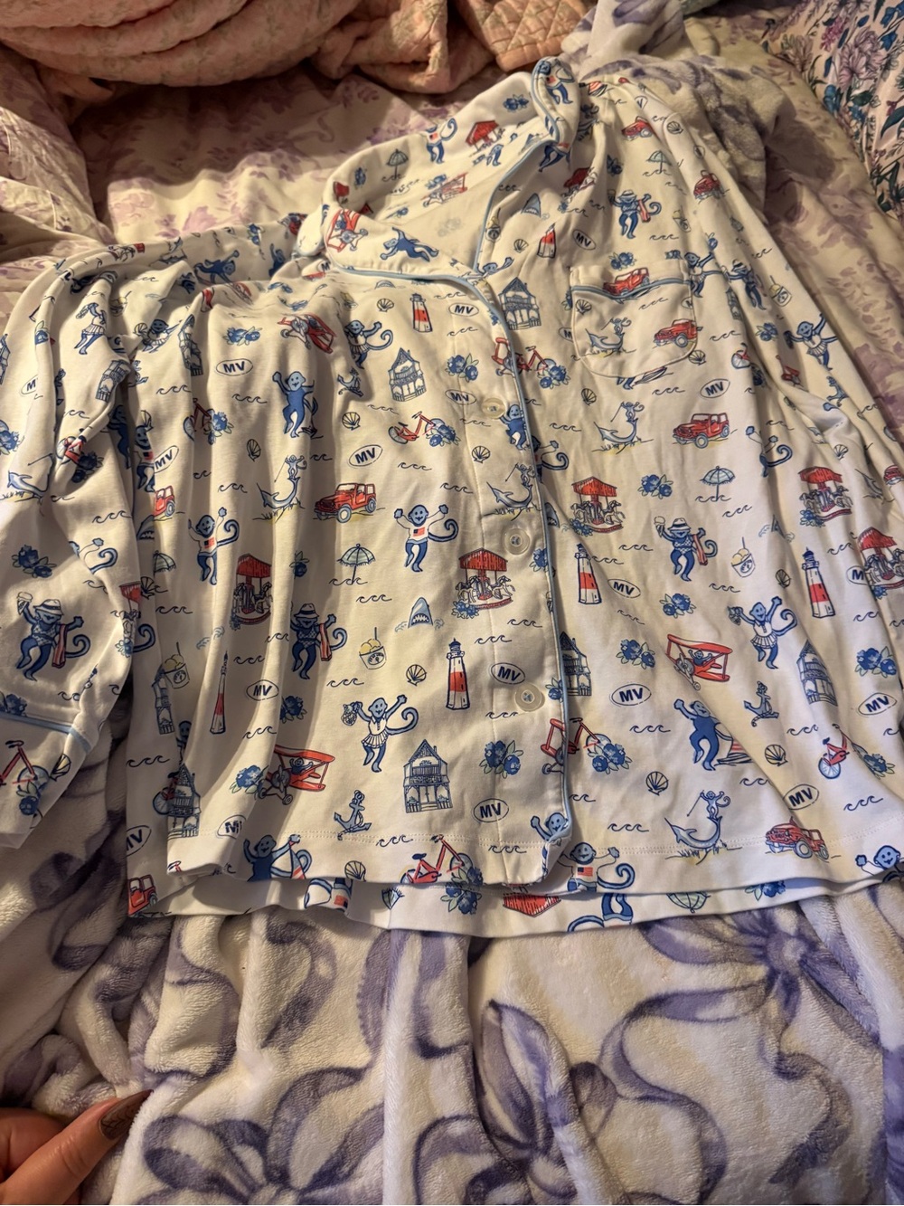 Roller Rabbit Martha’s Vineyard 2025 LS Pajamas Large